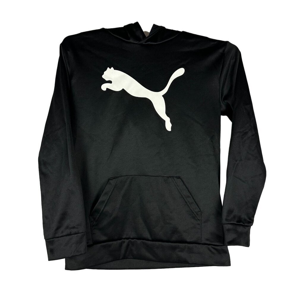 Puma Boys Black Hoodie Size XL